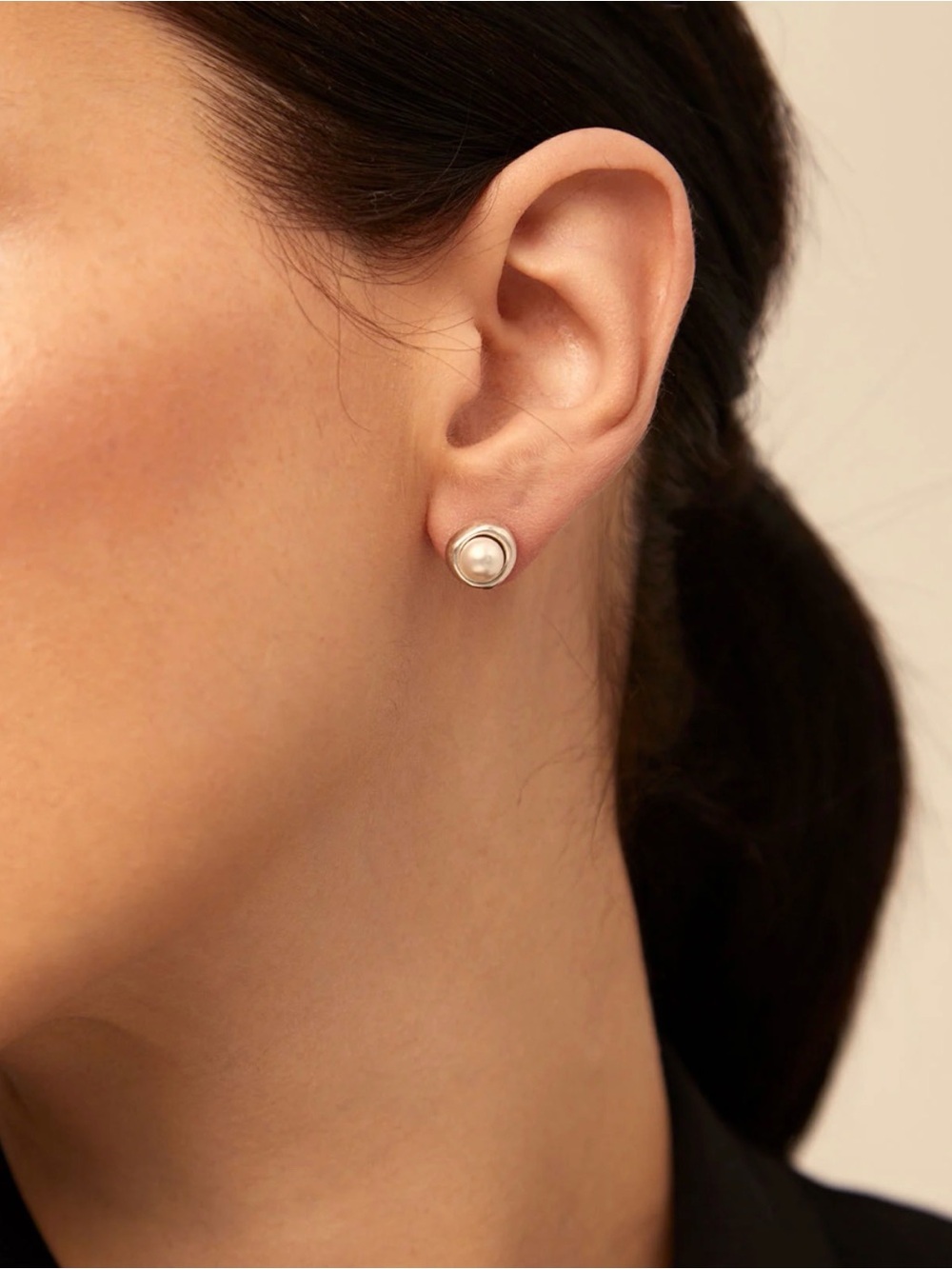 Uno de 50 Sterling Silver 925 SINGLE EARRING set SWAROVSKI® ELEMENTS Pearl Spain